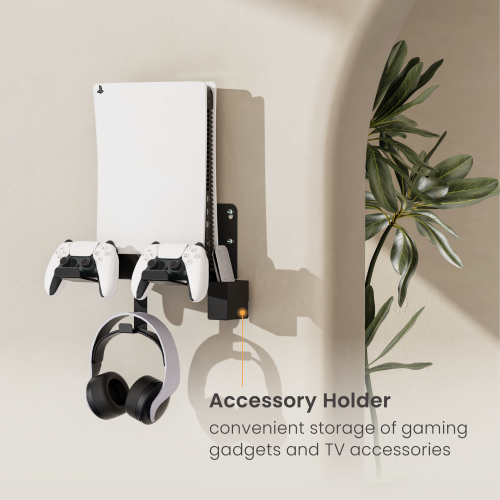 Wall-Mounted Media Player Mount with Gaming Accessory Holders APM-11-03 perfect for gaming consoles and accessories from china(chinese)