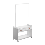 FLEXMO Storage Trolley with Hanging Bar & Drawers