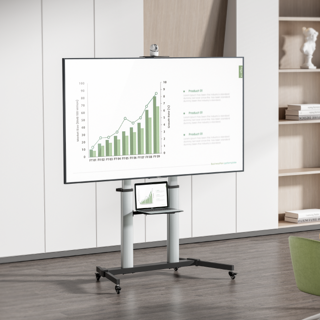 Cost-Effective Aluminum TV Cart FS44-610TW Cost less, win more! from china(chinese)