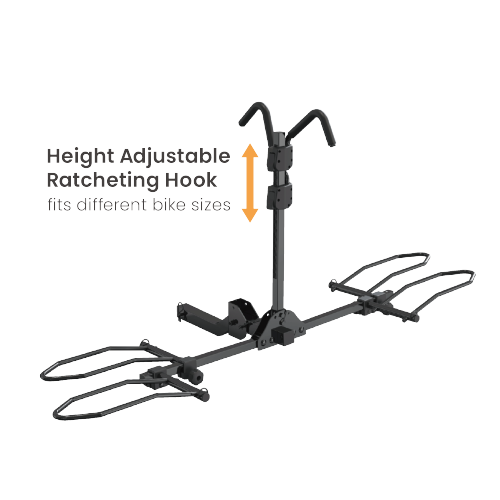 Foldable Car Hitch Bike Rack CBR-202 For two tire width 17’’-29’’ bikes from china(chinese)