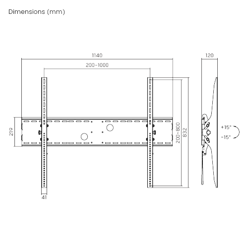 X-Large Heavy-duty Tilt TV Wall Mount LP37-810T For most 60" -100" Curved & Flat Panel TVs from china(chinese)