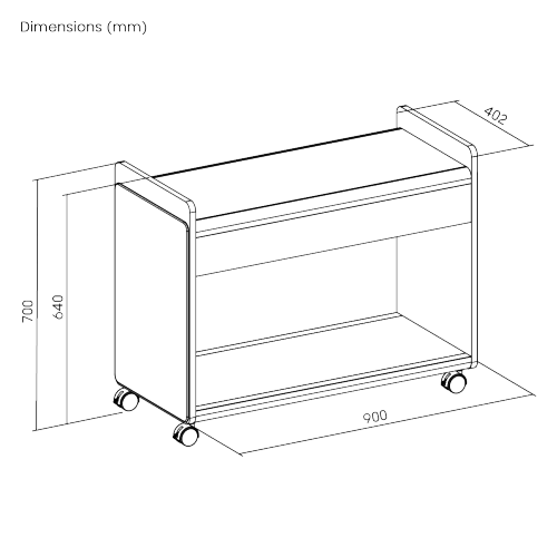 FLEXMO Storage Trolley MCT01-01 Essentials for an Agility and Flexibility Workplace from china(chinese)