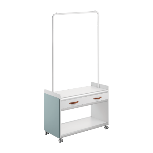 FLEXMO Storage Trolley with Hanging Bar & Drawers MCT01-02H Essentials for an Agility and Flexibility Workplace from china(chinese)