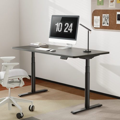 Contemporary 3-Stage Dual-Motor Sit-Stand Desk M10-23DE Featured with elegant round-shaped legs. from china(chinese)