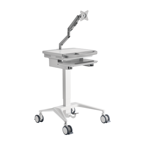 Gas-Lift Medical Cart with Monitor Arm MED01-3 Enhance healthcare space to promote serviceabliity and effciency from china(chinese)
