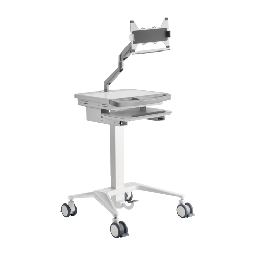 Gas-Lift Medical Cart with Laptop Holder MED01-4  Enhance healthcare space to promote serviceabliity and effciency from china(chinese)