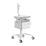 Gas-Lift Medical Cart with Monitor Stand and Drawer