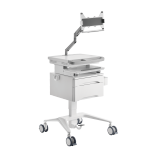  Gas-Lift Medical Cart with Laptop Holder and Drawer