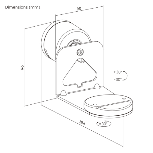 Adjustable Speaker Wall Mount for Sonos Era 100 & 300 SB-72  from china(chinese)