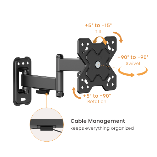 Economy Full-motion TV Wall Mount LDA40-112 Fits Most 13"-32" Flat Panel TVs from china(chinese)