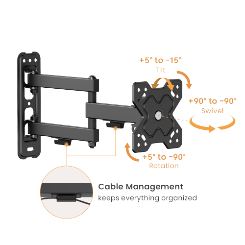 Economy Full-motion TV Wall Mount LDA40-113 Fits Most 13"-32" Flat Panel TVs from china(chinese)