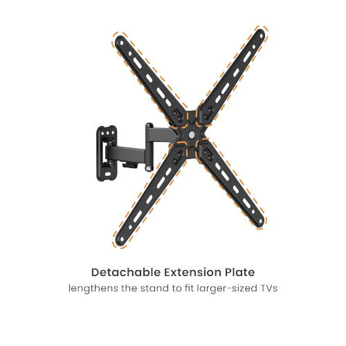 Economy Full-motion TV Wall Mount LDA40-442 Fits Most 13"-55" Flat Panel TVs from china(chinese)