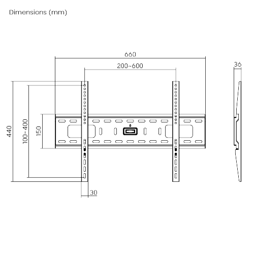 クラシックヘビーデューティー固定式カーブ&フラットパネルテレビ壁掛け金具 PLB-34L ほとんどの37"~70"カーブ&フラットパネルテレビ用 from china(chinese)