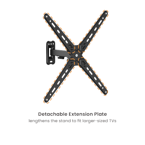 Economy Full-motion TV Wall Mount LDA40-441 Fits Most 13"-55" Flat Panel TVs from china(chinese)