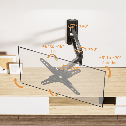 Economy Full-motion TV Wall Mount LDA40-223 Fits Most 13"-43" Flat Panel TVs from china(chinese)