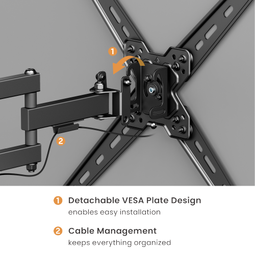 Economy Full-motion TV Wall Mount LDA40-443 Fits Most 13"-55" Flat Panel TVs from china(chinese)