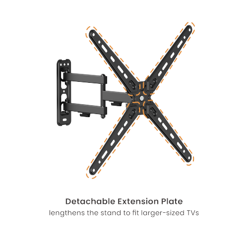 Economy Full-motion TV Wall Mount LDA40-443 Fits Most 13"-55" Flat Panel TVs from china(chinese)