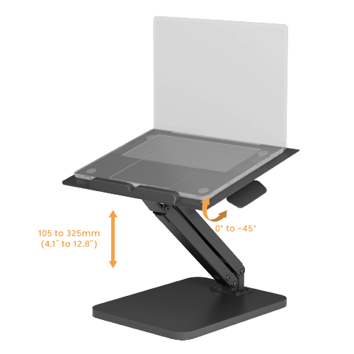 Gas Spring Sit-Stand Desk Converter for Laptop DWS36-01 Perfect for laptops, tablets and books from china(chinese)