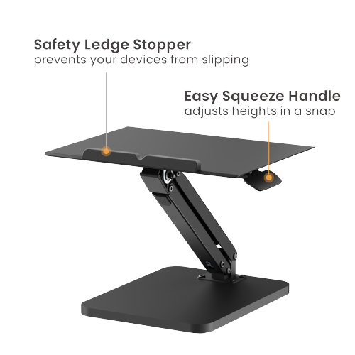 Gas Spring Sit-Stand Desk Converter for Laptop DWS36-01 Perfect for laptops, tablets and books from china(chinese)