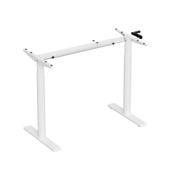 Round Columns Manual Height-Adjustable Desk Frame