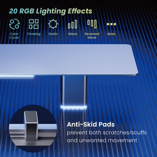 Medium Aluminum Monitor Risers with RGB Lighting MP0244-03M  from china(chinese)