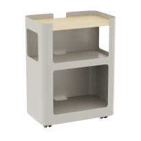 Open Shelf Mobile Cabinet