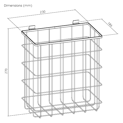 Storage Basket STR01-P07 Compatible with LUMI's STR01 Series Deskmatics Rail Storage System from china(chinese)