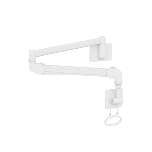 Medical Wall-Mounted Monitor Arm MED04-1 Full Motion Adjustments丨 Space-Saving Design from china(chinese)