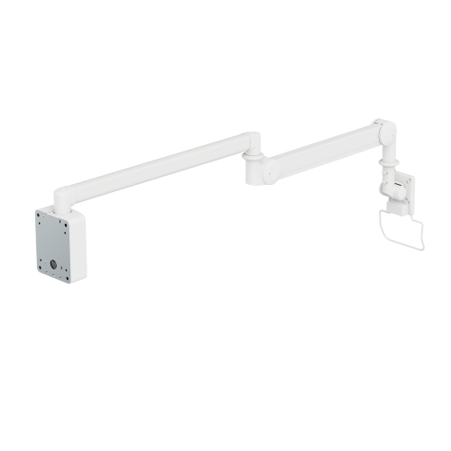 Medical Wall-Mounted Monitor Arm MED04-2 Full Motion Adjustments丨 Space-Saving Design from china(chinese)