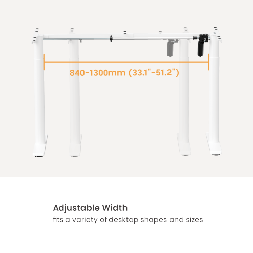 Round Columns 2-Stage Single-Motor Sit-Stand Desk Frame S10-22D Chic Rounded Columns Design Setting it Apart from china(chinese)