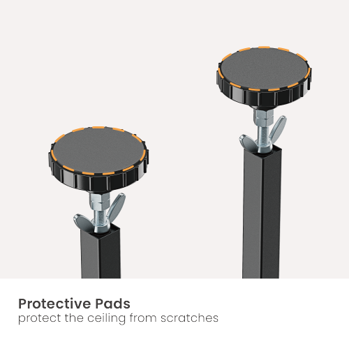 Floor-To-Ceiling TV Stand With Shelves FS51-44T-01 for 200-260cm ceiling height from china(chinese)