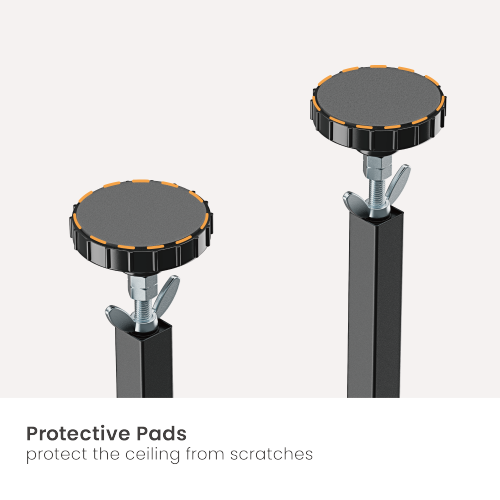 Floor-To-Ceiling TV Stand With Shelves FS51-44T-02 for 220-280cm ceiling height from china(chinese)