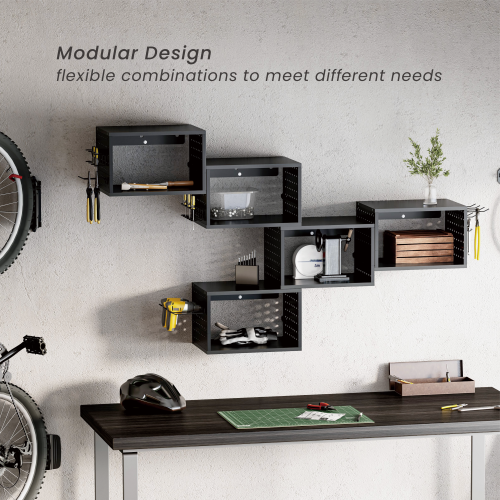 Wall-Mounted Cabinet with Pegboards FLS23-02  Personalize storage and display from china(chinese)