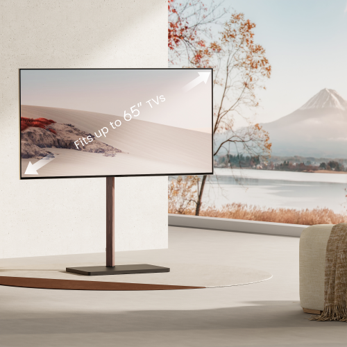 Prism Minimalism TV Floor Stand FS53-44T-01 Fits up to 65” TVs from china(chinese)