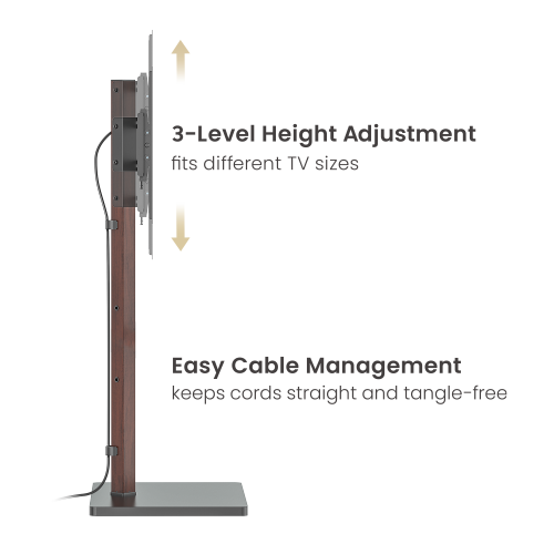 Prism Minimalism TV Floor Stand FS53-46T-01 Fits up to 75” TVs from china(chinese)