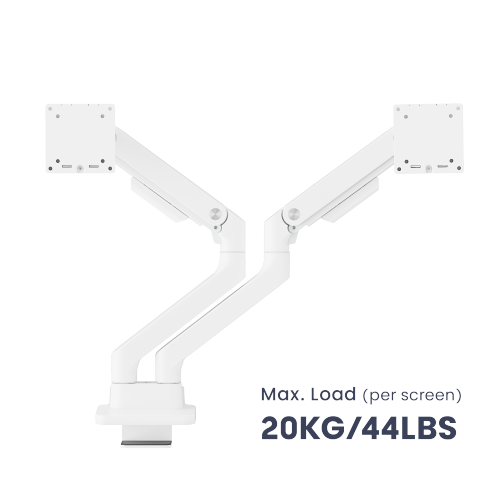 Noteworthy Heavy-Duty Gas Spring Dual Monitor Arm with USB-A/USB-C Ports LDT81-C024UC Supports monitors up to 35’’ or weights ups to 20kg (44lbs) from china(chinese)