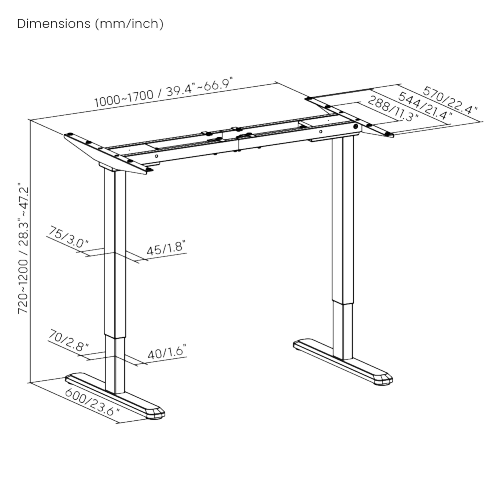 Smart Dual-Motor Sit-Stand Desks With APP Control (2-Stage, Reversed) M06-22RE-AI Embrace a healthy and intelligent office lifestyle from china(chinese)