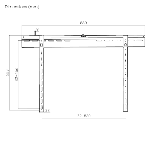 Economy Super Slim Magnetic TV Wall Mount  PF-648 For most 37’’-70’’ LED, LCD flat panel TVs from china(chinese)