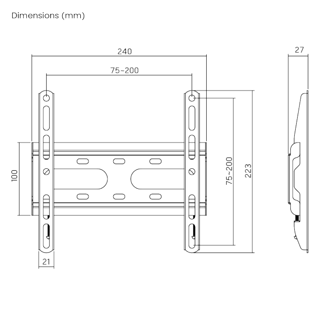 Super Economy Fixed TV Wall Mount KL31-22F Priced Right for Today’s Competitive TV Wall Mount Market!  from china(chinese)