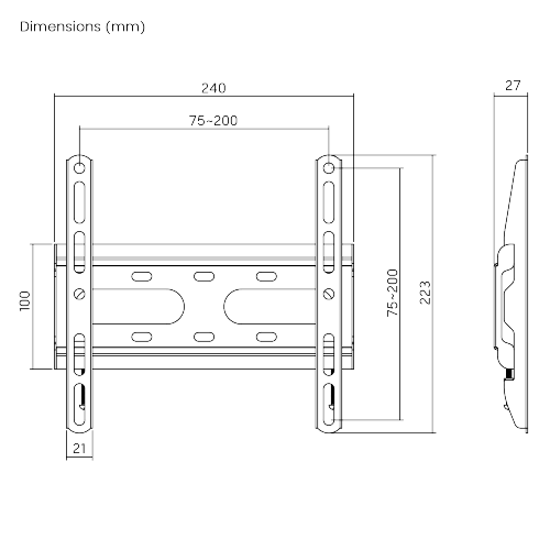 Super Economy Fixed TV Wall Mount KL31-22F Priced Right for Today’s Competitive TV Wall Mount Market!  from china(chinese)