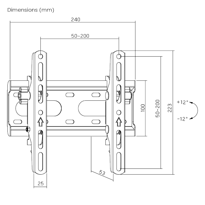 Super Economy Tilt TV Wall Mount KL31-22T Priced right for today’s competitive TV wall mount market!  from china(chinese)