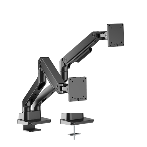 Noteworthy Heavy-Duty Gas Spring Dual Monitor Arm LDT81-C024 Supports monitors up to 35’’ or weights ups to 20kg (44lbs) from china(chinese)