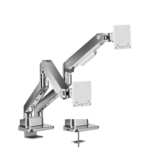 Noteworthy Heavy-Duty Gas Spring Dual Monitor Arm LDT81-C024 Supports monitors up to 35’’ or weights ups to 20kg (44lbs) from china(chinese)