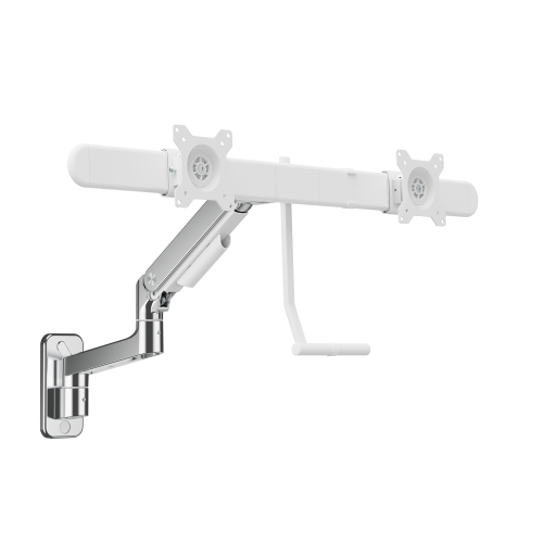 Noteworthy Wall-Mounted Gas Spring Dual Monitor Arm LDA81-2112 Fits two 17’’~32’’ monitors from china(chinese)