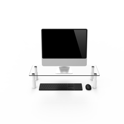 Adjustable Tempered Glass Surface Riser STB-101 Creates a more ergonomic work area from china(chinese)