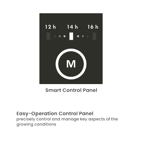 Indoor Gardening System with Smart Control Panel HGS01-1CB Grow 12 Plants at Once from china(chinese)