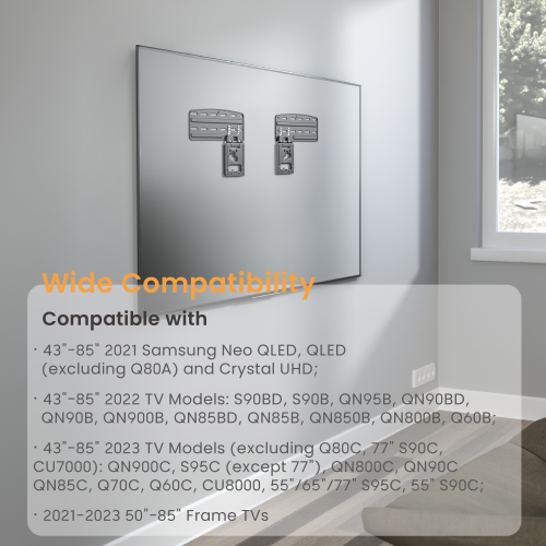 Micro-Gap Fixed TV Wall Mount LED-18Q Compatible with most 43"~85" Samsung TVs and 50"-85" Frame TVs from china(chinese)