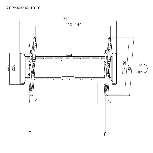 Ultra-Slim and Heavy-Duty TV Wall Mount LP77-46T For 37''-80'' TVs from china(chinese)