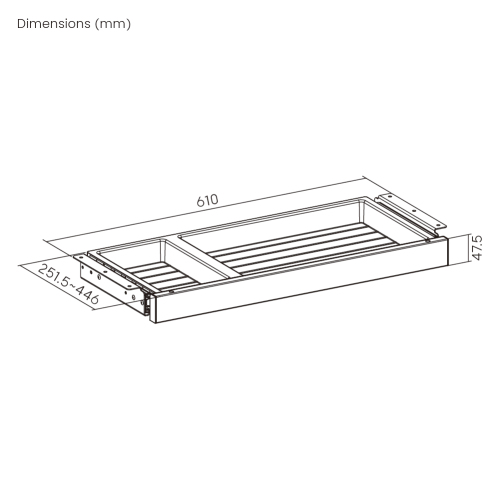 Under-Desk Drawer DA15-1  from china(chinese)