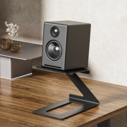 Audio-Pursuit Cantilevered Desktop Speaker Stand Pair